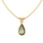 Golden Olive Pendant Necklace