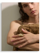 Resin Statement Ring – Adjustable Gold Design