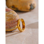 Golden Whisper Ring – Minimalist Gold Band
