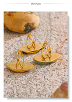 Resin Statement Ring – Adjustable Gold Design