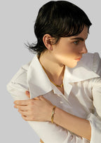 Luxe Cuban Link Bracelet – Gold Zircon Bar Design