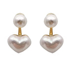 Heart Pearl Pendant Necklace – Gold Elegant Chain Design