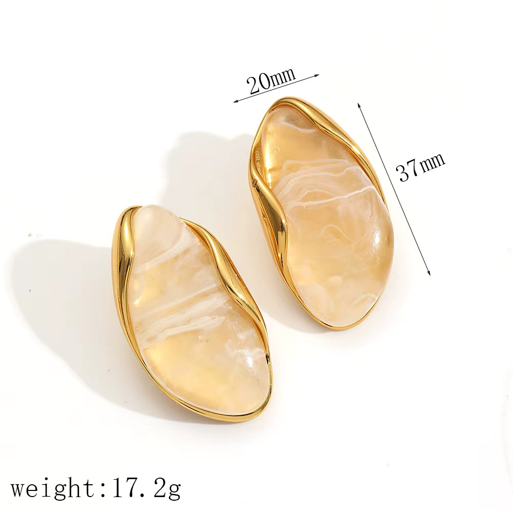 Twinkle Drops Earrings – Shimmering Statement Studs