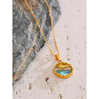 Blue Whale Pendant Necklace – Crystal Ocean Silver Chain