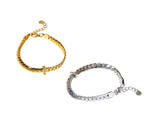 Luxe Cuban Link Bracelet – Gold Zircon Bar Design