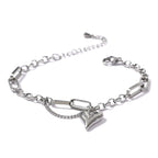Love Heart Link Bracelet – Gold & Silver