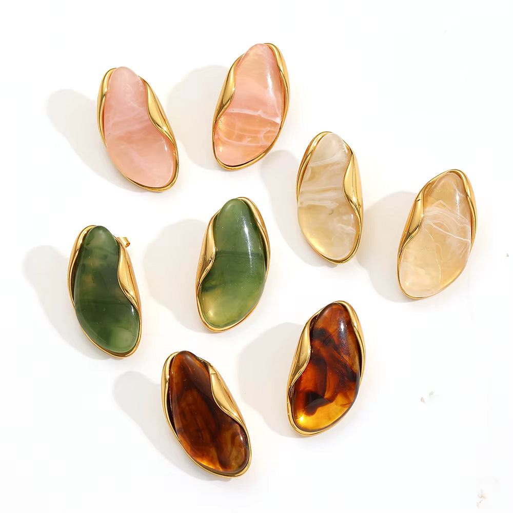 Twinkle Drops Earrings – Shimmering Statement Studs