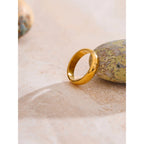 Golden Whisper Ring – Minimalist Gold Band