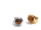 Gold Tiger Eye Ring – Modern Gold Band