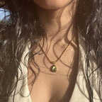 Golden Olive Pendant Necklace