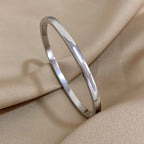 Minimalist Bangle Bracelet for Women – Gold, Silver & Rose Gold