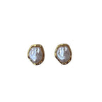 Pearl Stud Earrings – Gold & Silver